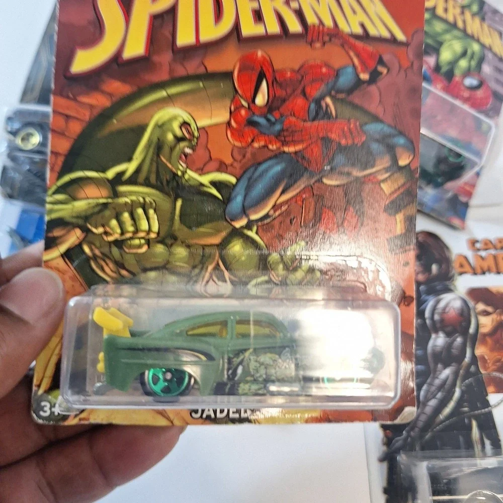 Hot Wheels 7‎ Cars Speeder Treasure/ Jaded / Power Bomb/ Gasser Damage Cards